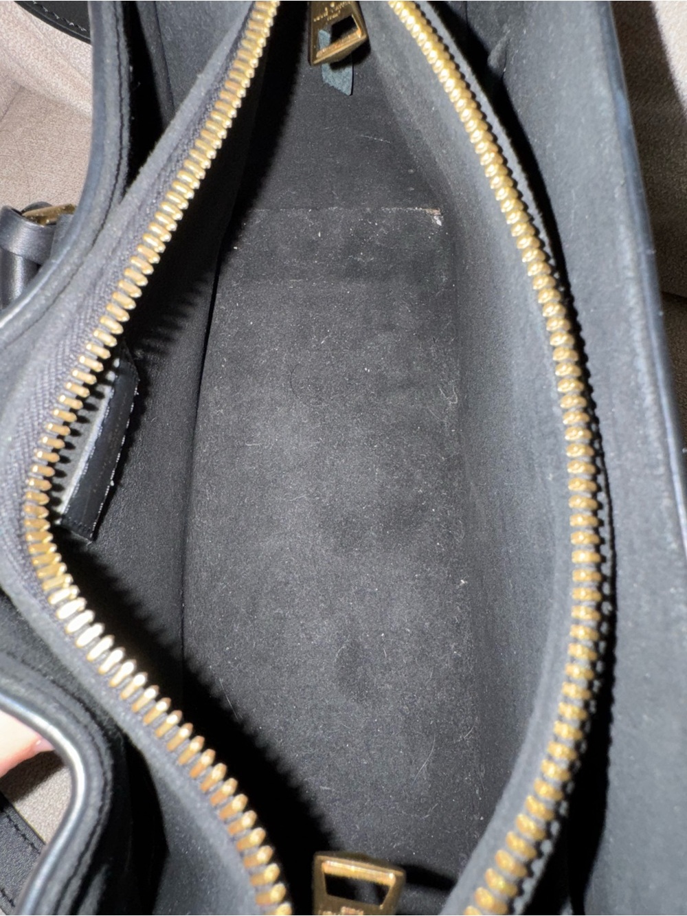 Discontinued Louis Vuitton Brown Monogram Satchel with Black Trim “Soufflot MM” - Picture 6 of 16